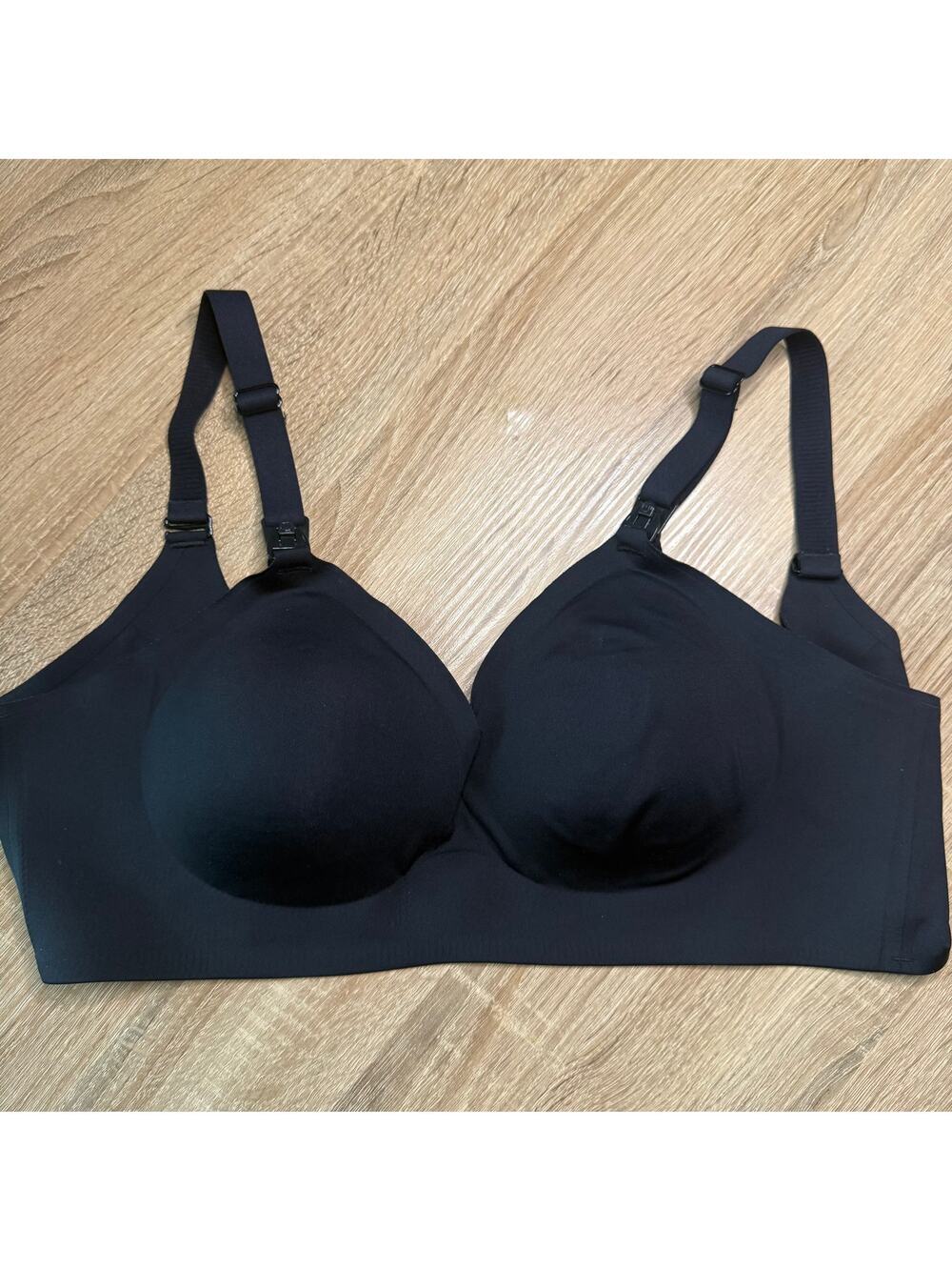Momcozy womens black nursing bra size large newborn postpartum